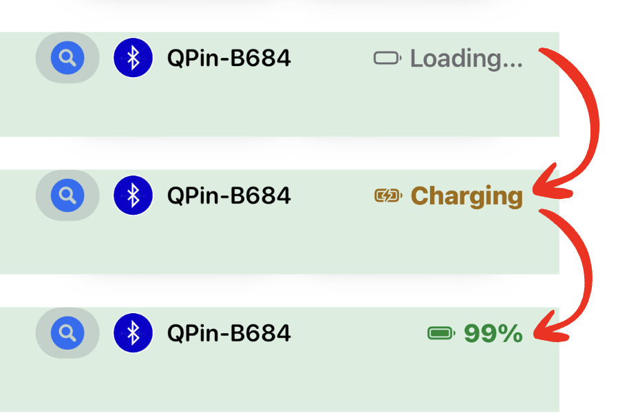 Charging your QPIN